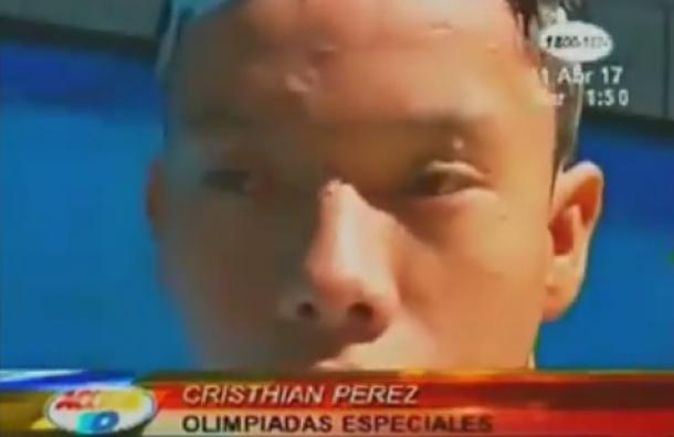 Cristián Pérez quiere ganar en las Olimpiadas Especiales de Panamá 2017