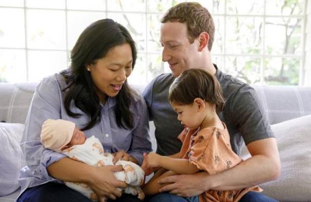Zuckerberg y su esposa reciben a su segunda hija en Facebook