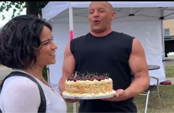 Vin Diesel con su vozarrón le canta feliz cumpleaños a Michelle Rodriguez
